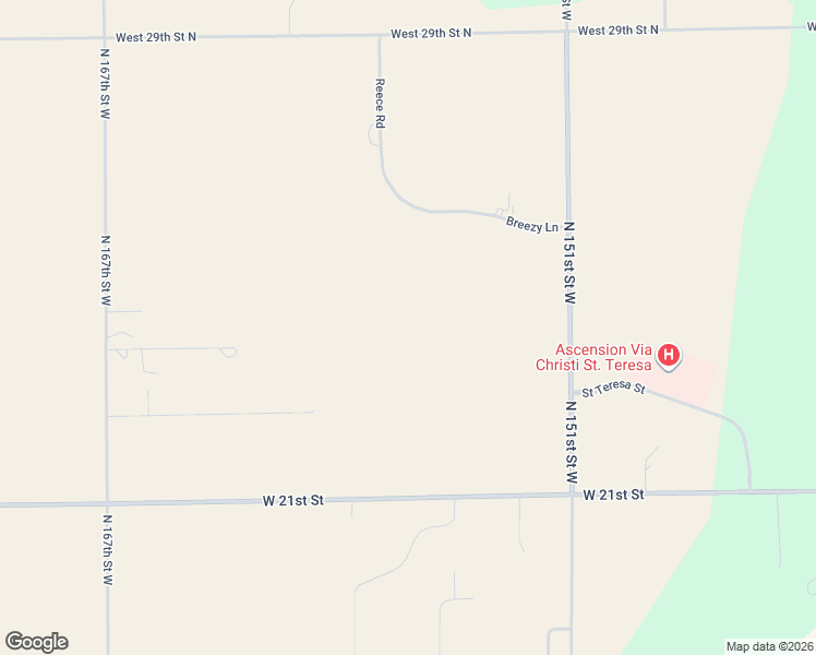 map of restaurants, bars, coffee shops, grocery stores, and more near 2338 N 167th Street West in Colwich