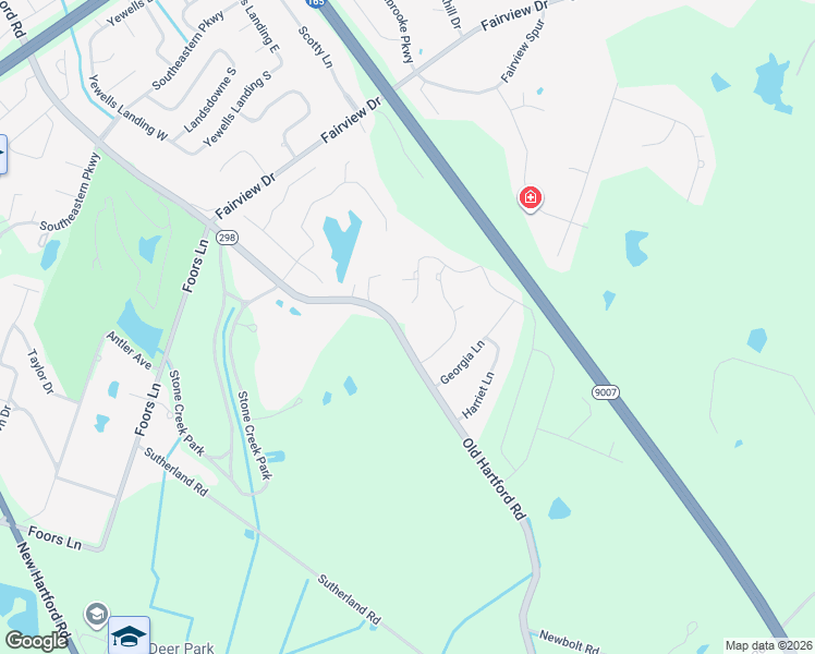 map of restaurants, bars, coffee shops, grocery stores, and more near 5100-5198 Old Hartford Road in Owensboro