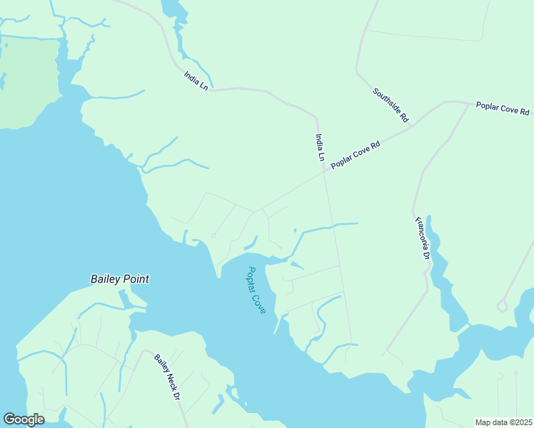 map of restaurants, bars, coffee shops, grocery stores, and more near 16423 Bowditch Road in Onancock