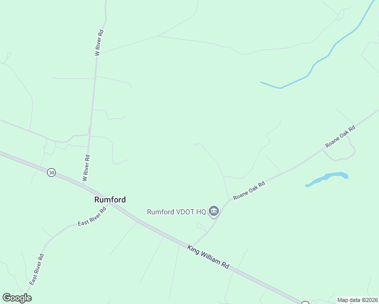 map of restaurants, bars, coffee shops, grocery stores, and more near 281 Roane Oak Road in King William