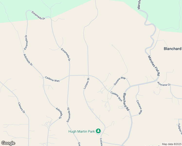 map of restaurants, bars, coffee shops, grocery stores, and more near 14000 Cadena Way in Coulterville