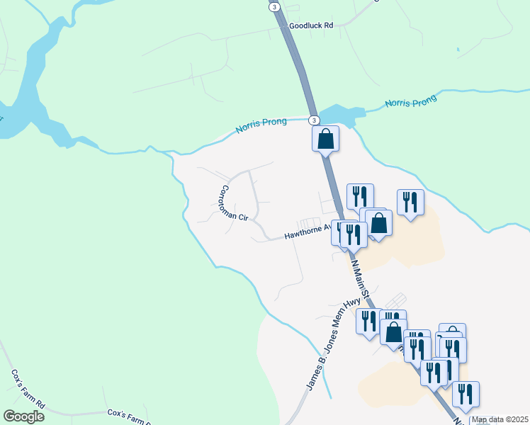 map of restaurants, bars, coffee shops, grocery stores, and more near 800 Corrotoman Circle in Kilmarnock