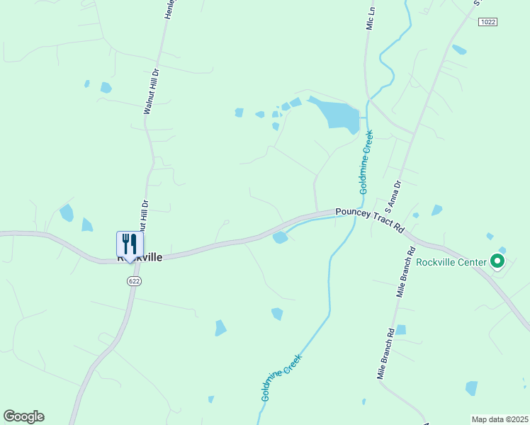 map of restaurants, bars, coffee shops, grocery stores, and more near 16462 Pouncey Tract Road in Rockville