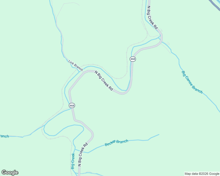 map of restaurants, bars, coffee shops, grocery stores, and more near 11861-12667 North Big Creek Road in Belfry