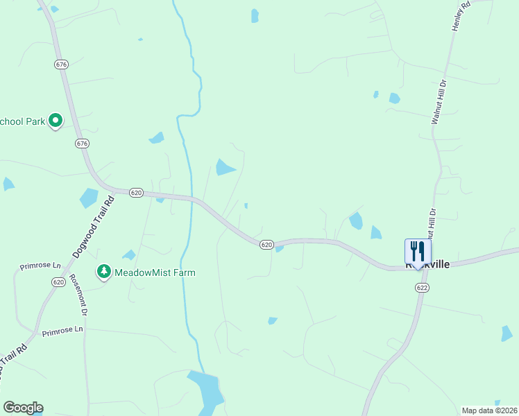 map of restaurants, bars, coffee shops, grocery stores, and more near 17138 Pouncey Tract Road in Rockville