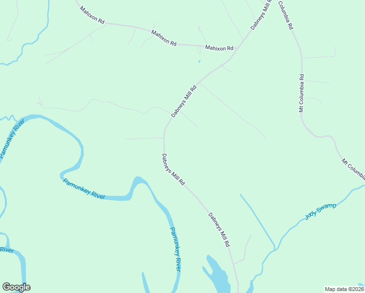 map of restaurants, bars, coffee shops, grocery stores, and more near 5316 Dabneys Mill Road in Manquin