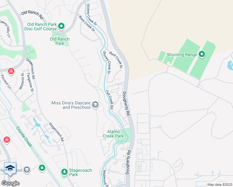 map of restaurants, bars, coffee shops, grocery stores, and more near 7933 Fall Creek Road in Dublin