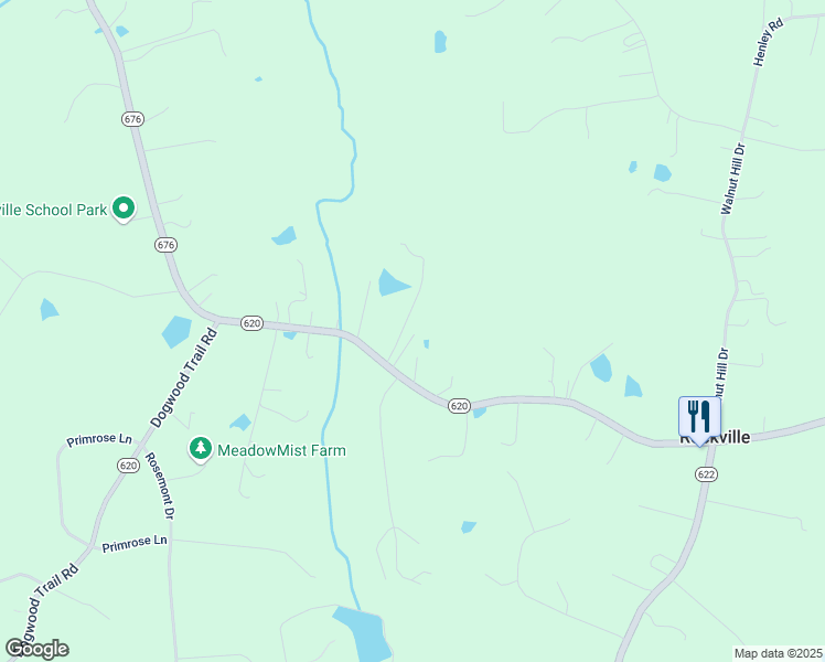 map of restaurants, bars, coffee shops, grocery stores, and more near 17168 Pouncey Tract Road in Rockville