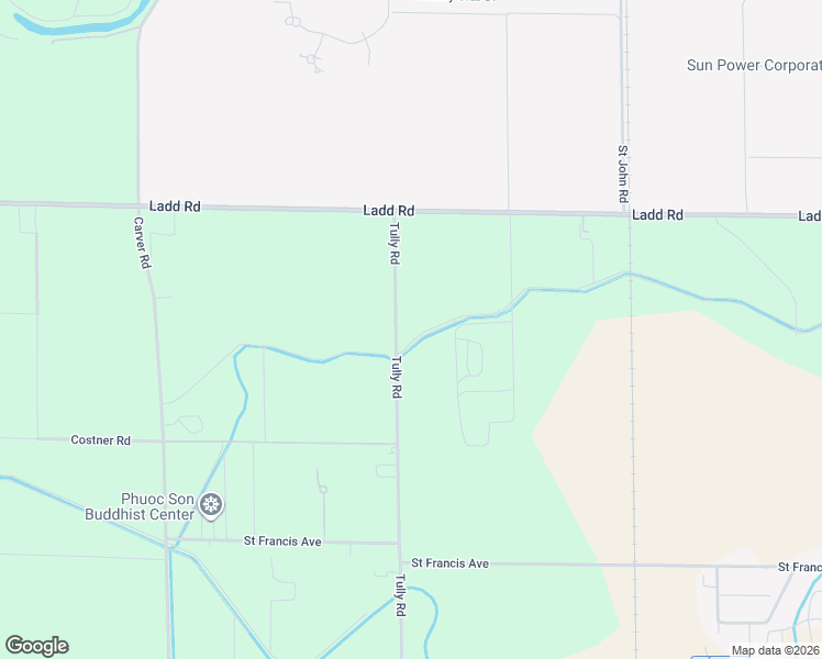 map of restaurants, bars, coffee shops, grocery stores, and more near 6220 Tully Road in Modesto