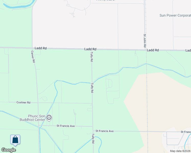 map of restaurants, bars, coffee shops, grocery stores, and more near 6220 Tully Road in Modesto
