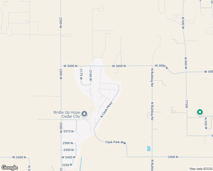 map of restaurants, bars, coffee shops, grocery stores, and more near 1865 Clark Park Way in Cedar City
