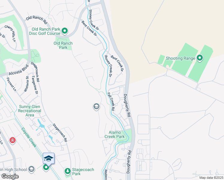 map of restaurants, bars, coffee shops, grocery stores, and more near 7942 Fall Creek Road in Dublin