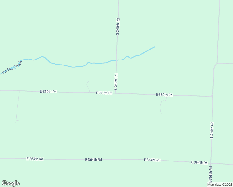 map of restaurants, bars, coffee shops, grocery stores, and more near 2280 East 360th Road in Louisburg