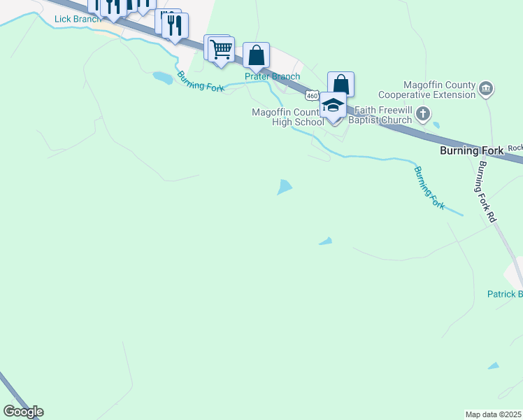 map of restaurants, bars, coffee shops, grocery stores, and more near in Magoffin County