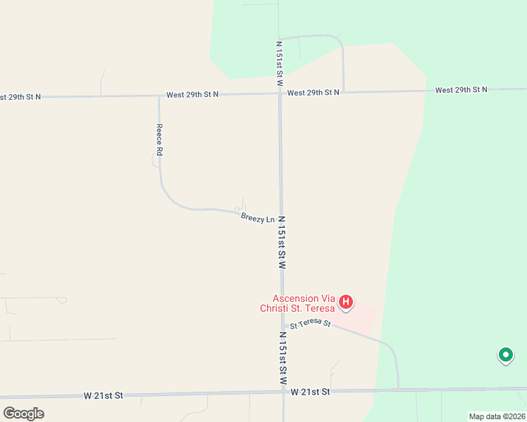 map of restaurants, bars, coffee shops, grocery stores, and more near 15200 Breezy Lane in Colwich