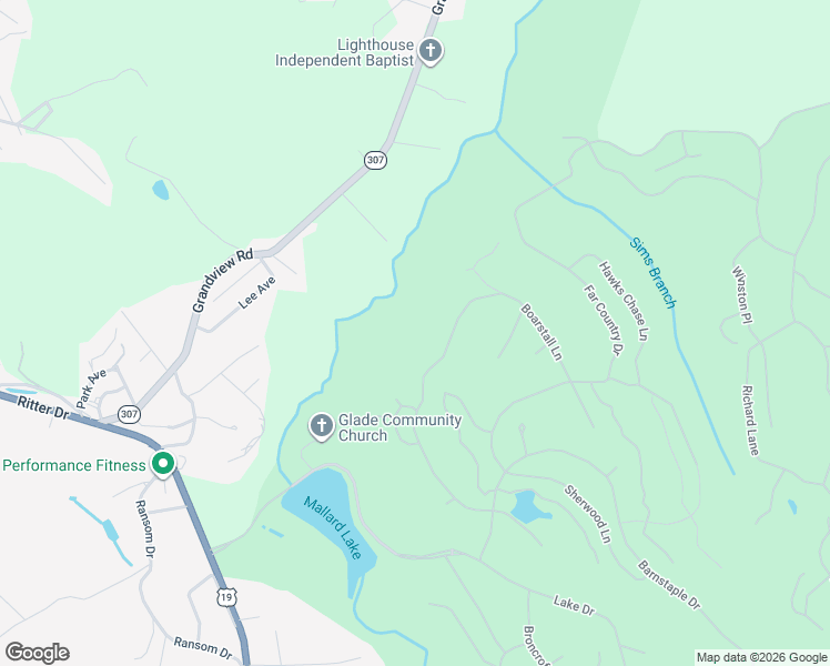 map of restaurants, bars, coffee shops, grocery stores, and more near 165 Fox Pen Way in Daniels