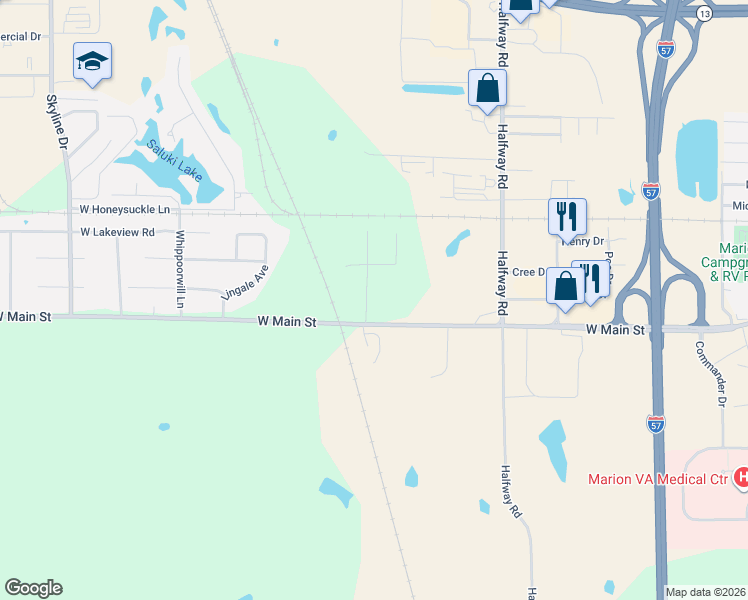 map of restaurants, bars, coffee shops, grocery stores, and more near 100-198 Boswell Road in Marion