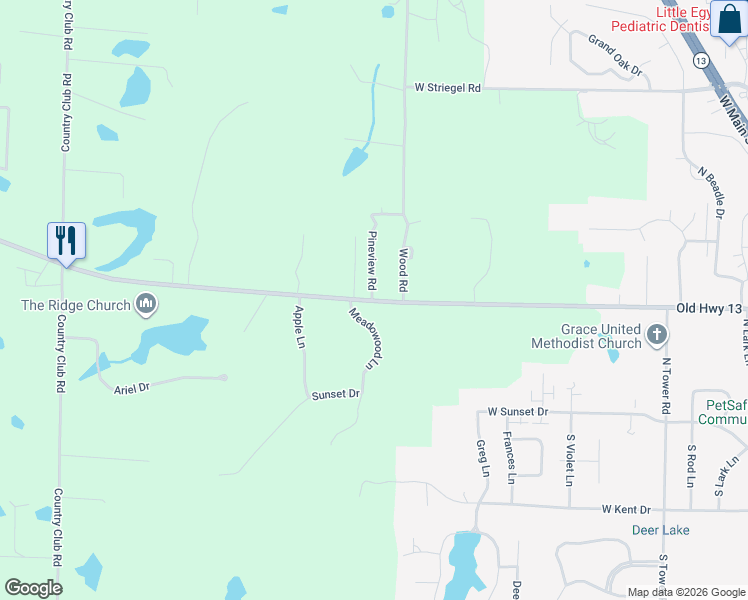 map of restaurants, bars, coffee shops, grocery stores, and more near 6841 Murphysboro Rd in Carbondale