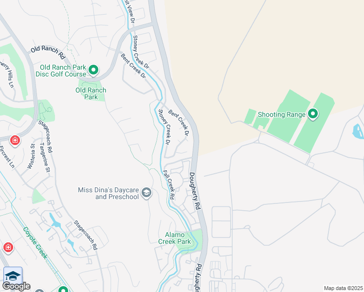 map of restaurants, bars, coffee shops, grocery stores, and more near 2141 Bent Creek Drive in San Ramon