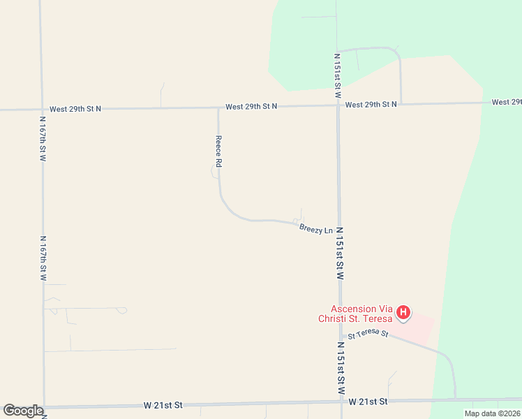 map of restaurants, bars, coffee shops, grocery stores, and more near 15600 Breezy Lane in Colwich