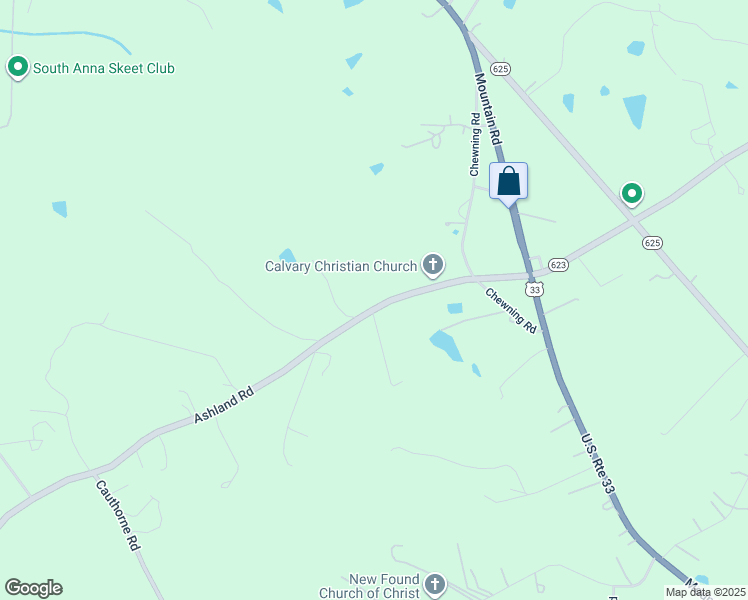 map of restaurants, bars, coffee shops, grocery stores, and more near 14232 Ashland Road in Glen Allen