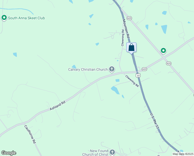 map of restaurants, bars, coffee shops, grocery stores, and more near 14232 Ashland Road in Glen Allen