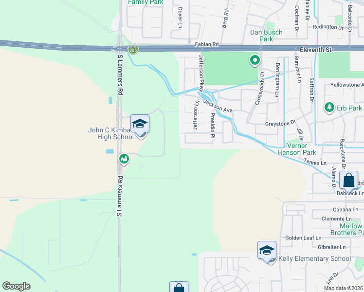 map of restaurants, bars, coffee shops, grocery stores, and more near 2970 Compton Place in Tracy