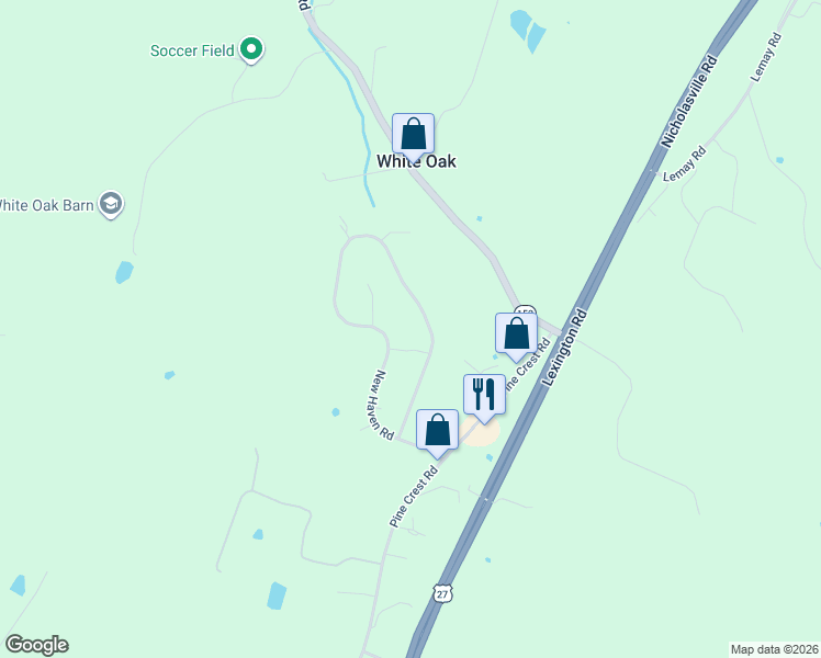 map of restaurants, bars, coffee shops, grocery stores, and more near 912 New Haven Road in Lancaster