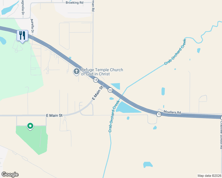 map of restaurants, bars, coffee shops, grocery stores, and more near 2106 East Marion Street in Marion