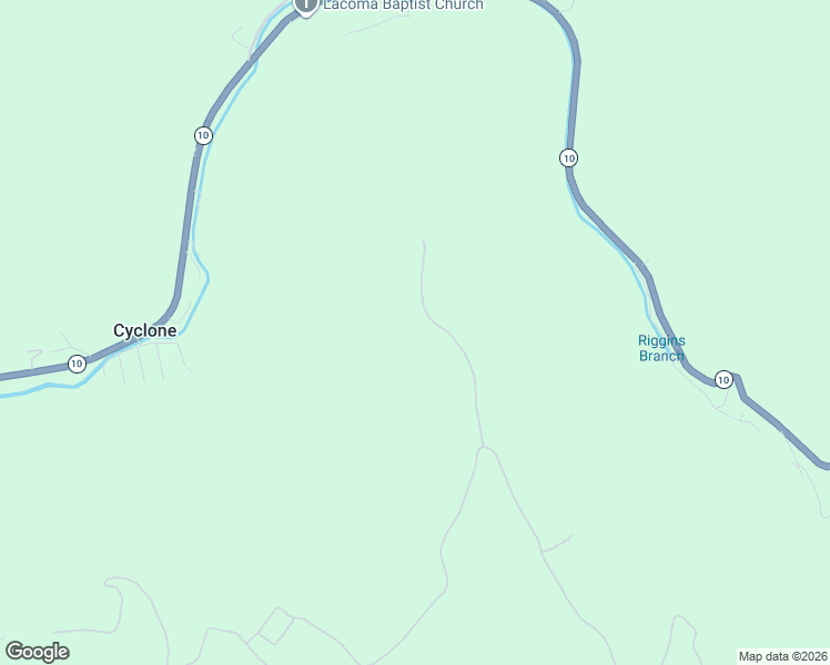 map of restaurants, bars, coffee shops, grocery stores, and more near Unnamed Road in Cyclone