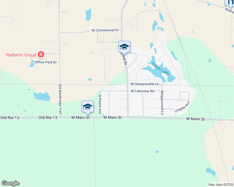 map of restaurants, bars, coffee shops, grocery stores, and more near 101-399 North Chamberlain Drive in Marion