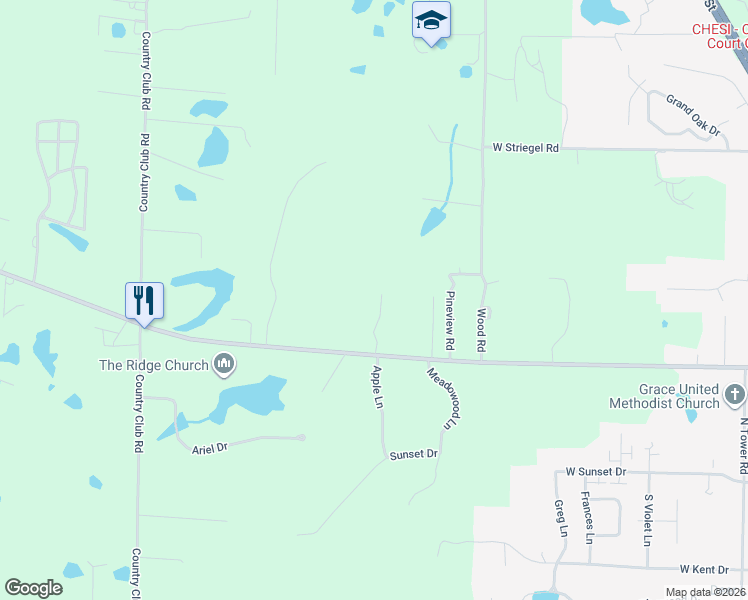map of restaurants, bars, coffee shops, grocery stores, and more near 2-198 Crockett Road in Carbondale