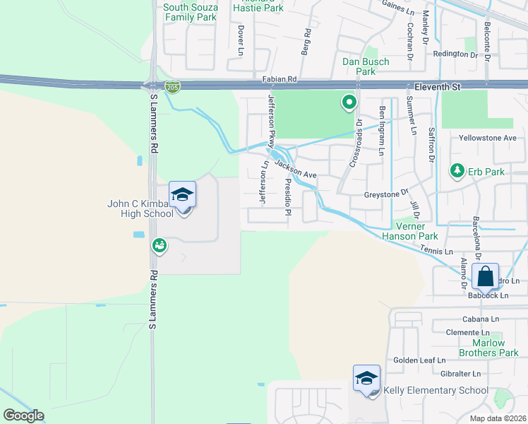 map of restaurants, bars, coffee shops, grocery stores, and more near 2920 Compton Place in Tracy