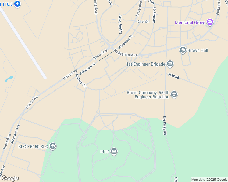 map of restaurants, bars, coffee shops, grocery stores, and more near in Fort Leonard Wood