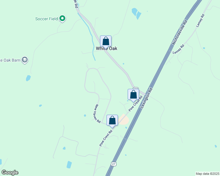 map of restaurants, bars, coffee shops, grocery stores, and more near 903 New Haven Road in Lancaster