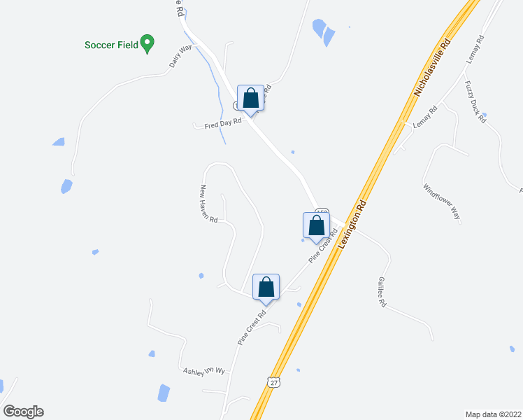 map of restaurants, bars, coffee shops, grocery stores, and more near 903 New Haven Road in Lancaster