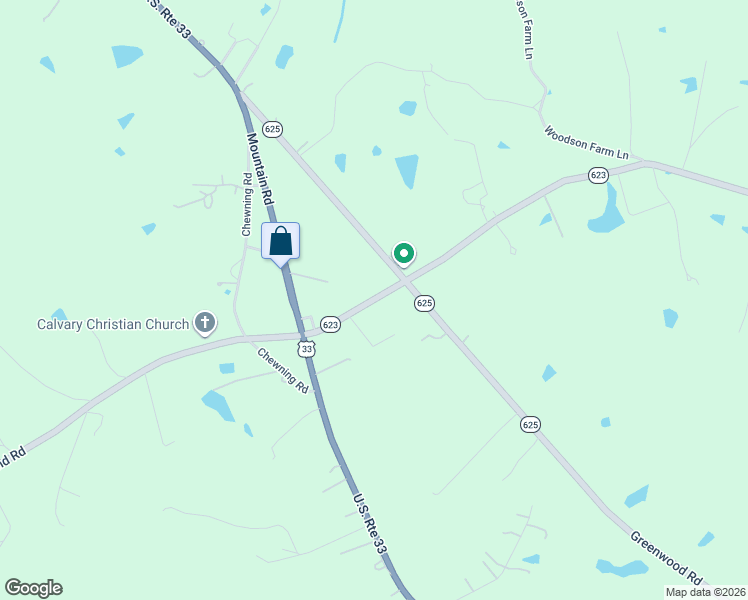 map of restaurants, bars, coffee shops, grocery stores, and more near 14084 Ashland Road in Ashland