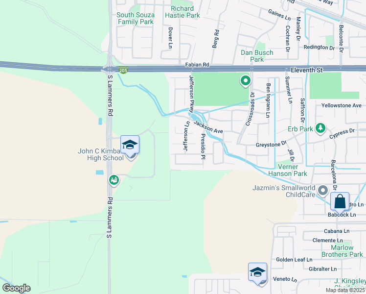 map of restaurants, bars, coffee shops, grocery stores, and more near 2924 Lyon Court in Tracy