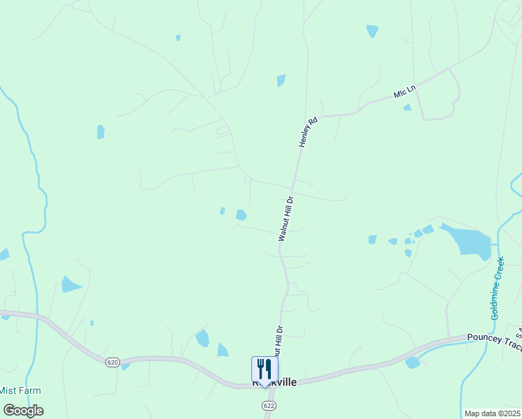 map of restaurants, bars, coffee shops, grocery stores, and more near 12111 Walnut Hill Drive in Rockville
