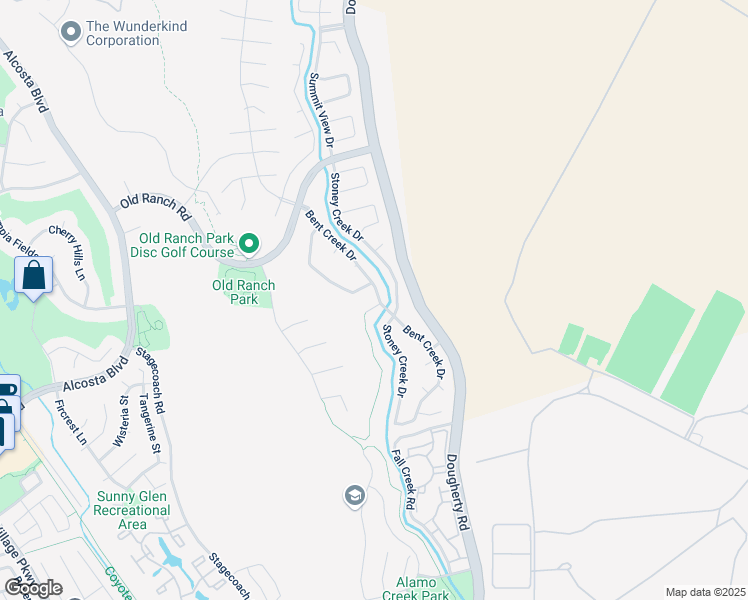 map of restaurants, bars, coffee shops, grocery stores, and more near 800 Beaver Creek Court in San Ramon