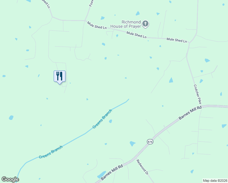map of restaurants, bars, coffee shops, grocery stores, and more near 1662 Barnes Mill Road in Richmond