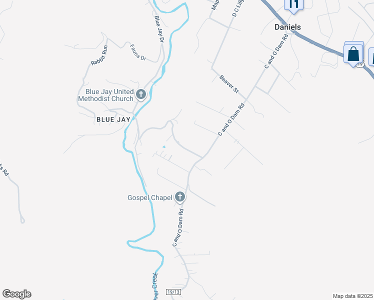 map of restaurants, bars, coffee shops, grocery stores, and more near 133 Oak St in Daniels