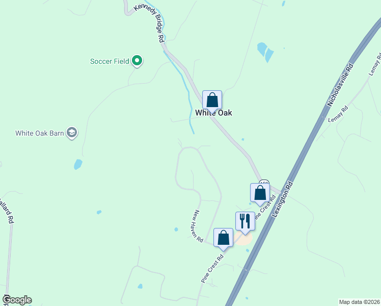 map of restaurants, bars, coffee shops, grocery stores, and more near 694 New Haven Road in Lancaster