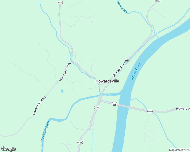map of restaurants, bars, coffee shops, grocery stores, and more near 10894 Howardsville Turnpike in Esmont