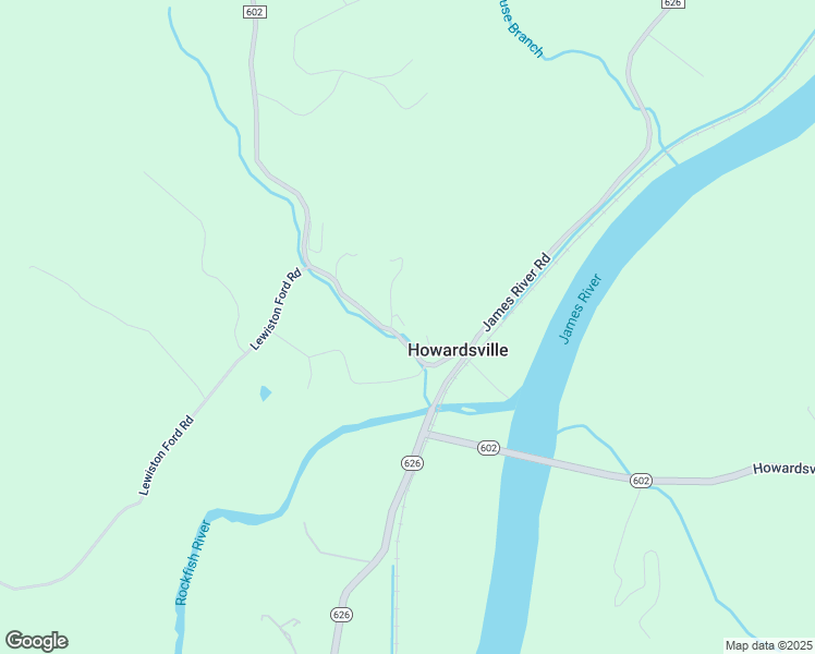 map of restaurants, bars, coffee shops, grocery stores, and more near 10894 Howardsville Turnpike in Esmont