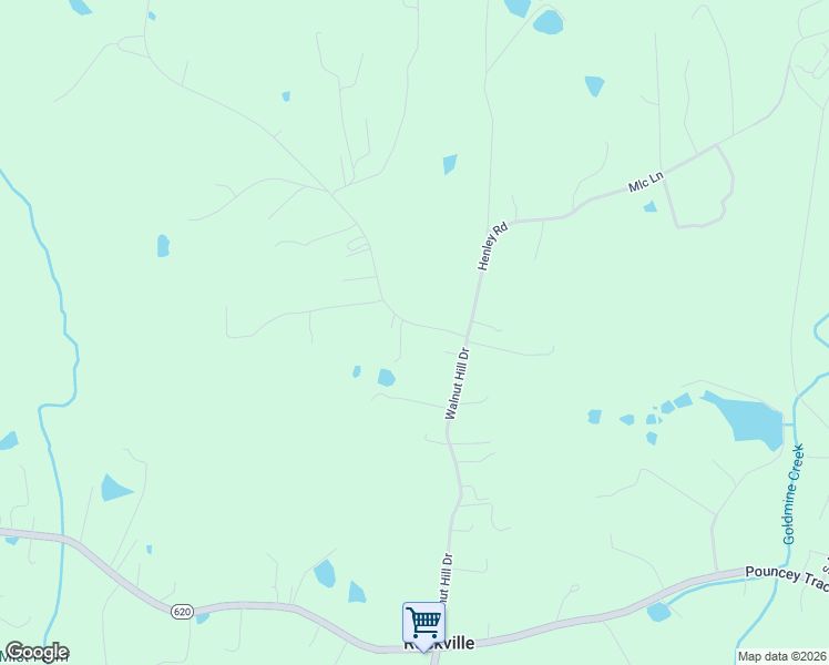 map of restaurants, bars, coffee shops, grocery stores, and more near 12147 Walnut Hill Drive in Rockville