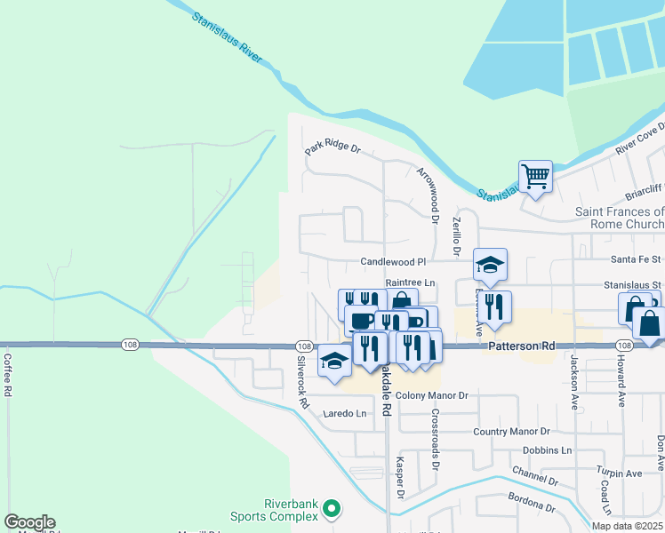 2100 Candlewood Place, Riverbank CA Walk Score