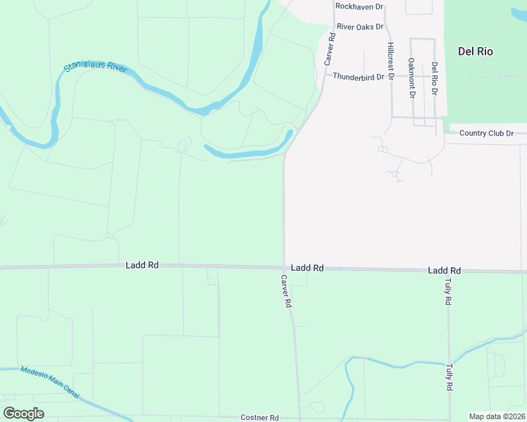 map of restaurants, bars, coffee shops, grocery stores, and more near 6533 Carver Road in Modesto