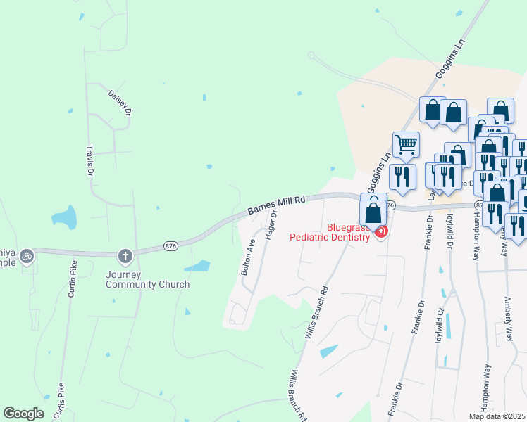 map of restaurants, bars, coffee shops, grocery stores, and more near 101 Bolton Avenue in Richmond