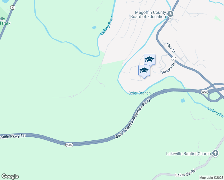map of restaurants, bars, coffee shops, grocery stores, and more near Cr-1859 in Salyersville